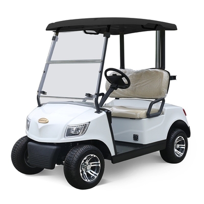 Erschwinglicher 2-Sitzer-Golf-Buggy-Wagen mit weichen Straßenreifen und einfacher Bedienung DC-M2