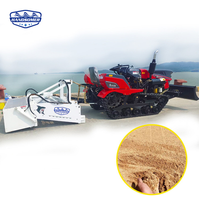 Traktor zur alkalischen Reinigung zur Entfernung von Steingras und Müll am Strand